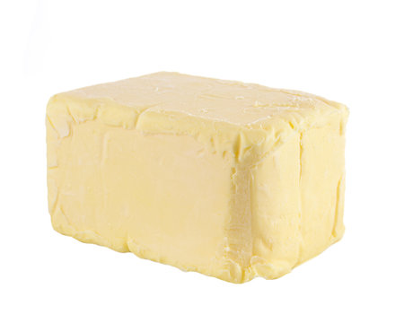 Butter isolated on white