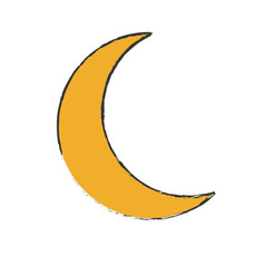 Obraz na płótnie Canvas crescent moon icon image vector illustration design 