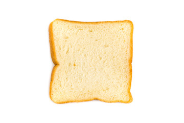 Top view of fresh sliced bread