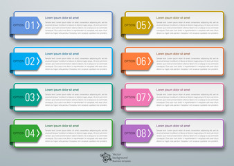 Fototapeta Infographics Web Banner & Label Design  obraz