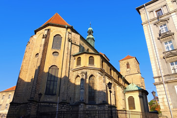 Fototapeta na wymiar Glatz Maria Himmelfahrt Kirche - church in Klodzko Glatz in Silesia, Poland