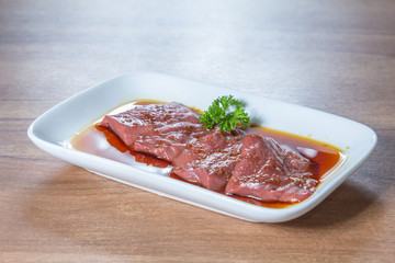 raw beef liver