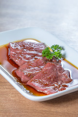 raw beef liver
