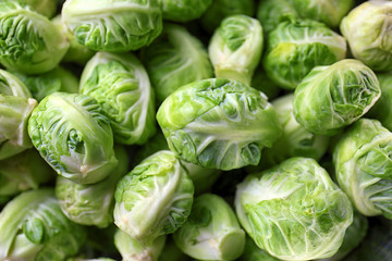 Brussels sprouts background