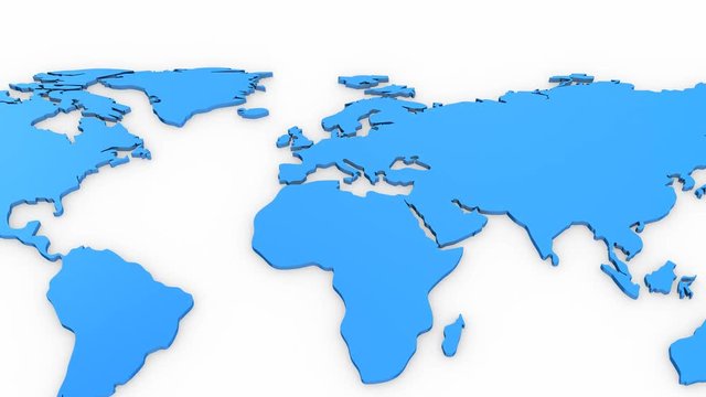 World Map Turns Into a Globe
