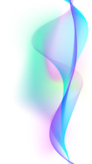 Abstract colorful creative wave line background.
