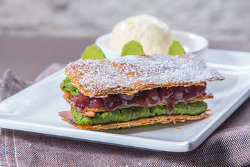 green tea dessert