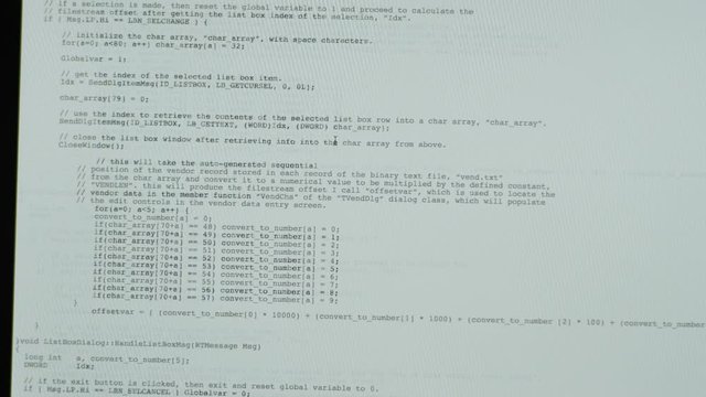 HTML code at white background