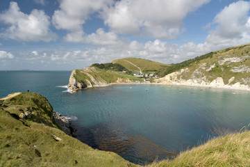 Lulworth Cove on Dorset coast