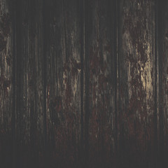 Dark  Natural old dirty wooden wall.  Black  Grunge wooden wall