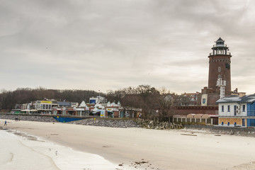 Coast of Baltic sea - Kolobrzeg.