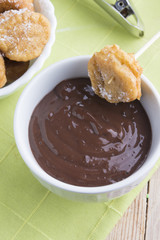 Chocolate with buñuelos