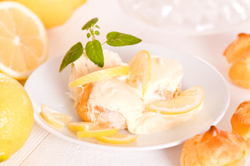 Lemon Profiteroles.