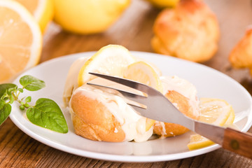 Lemon Profiteroles.