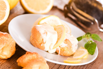 Lemon Profiteroles.