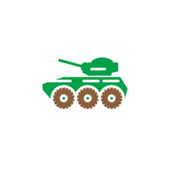 Armored personnel carrier icon vector, filled flat sign, solid colorful pictogram isolated on white. Symbol, logo illustration
