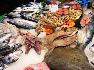 Fishes in market