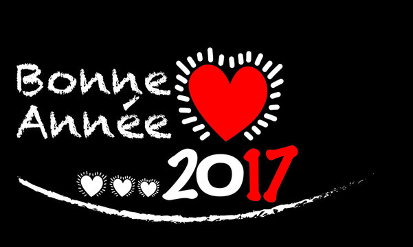 carte de voeux 2017,bonne ann&eacute;e,f&ecirc;tes de fin d'ann&eacute;e,coeur,amour,
