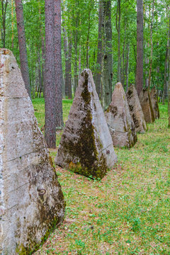 The fortifications of The Mannerheim Line built by Finland durin