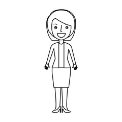 businesswoman avatar isolated icon vector illustration design