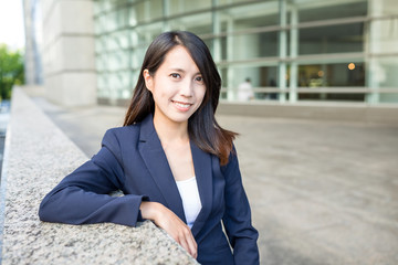 Asian businesswoman in Japan city