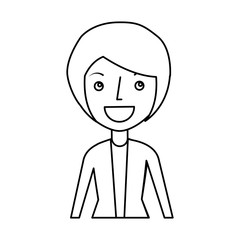 businesswoman avatar isolated icon vector illustration design