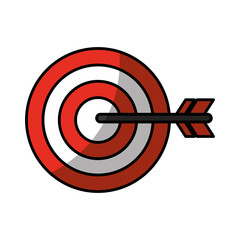 target arrow success isolated icon vector illustration design