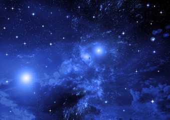 Naklejka premium galaxy in a free space