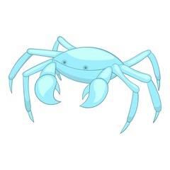 Sea crab icon. Cartoon illustration of crab vector icon for web design