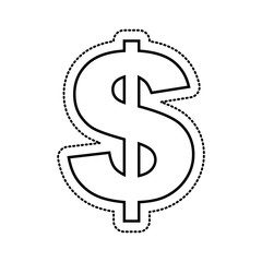 Obraz premium money symbol isolated icon vector illustration design