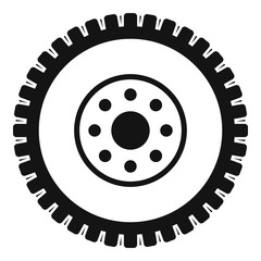 Gear wheel icon. Simple illustration of gear wheel vector icon for web