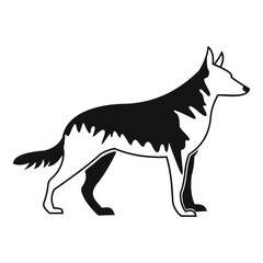 Shepherd dog icon. Simple illustration of shepherd dog vector icon for web
