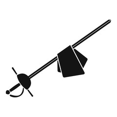 Saber icon. Simple illustration of saber vector icon for web