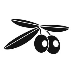 Olives icon. Simple illustration of olives vector icon for web