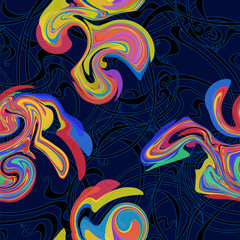 Crazy seamless pattern