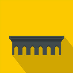 Bridge icon. Flat illustration of bridge vector icon for web