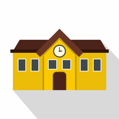 Chapel icon. Flat illustration of chapel vector icon for web