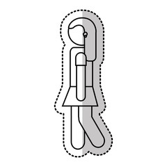 person walking isolated icon vector illustration design