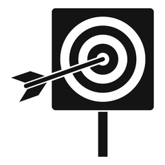 Darts icon. Simple illustration of darts vector icon for web