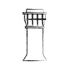 control tower airport icon vector illustration design