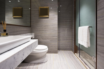 interior of modern bathroom