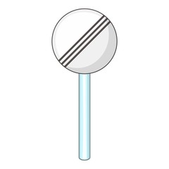 The end zone of all restrictions icon. Cartoon illustration of the end zone of all restrictions vector icon for web
