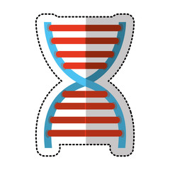 dna molecule isolated icon vector illustration design
