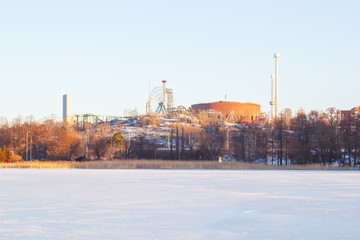 Obraz premium Парк Линнанмяки в Хельсинки, Финляндия