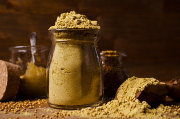 Ground mustard powder