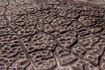 Rock and stone yard  in strange shape at Phuhinrongkla National