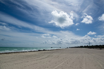 Recently widened beach at Cayo Guillermo in Cuba