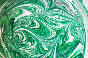 background, texture, blending of white paint in green