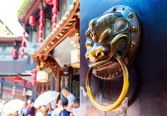 Foto auf Leinwand Gate lion decoration © gui yong nian