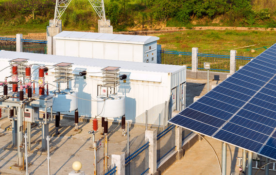 Solar photovoltaic substation